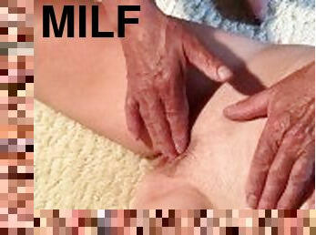 Milf Marres is being prepared for her pussy massage