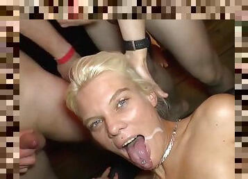 German amateur swinger party orgy