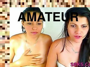 chatte-pussy, amateur, lesbienne, latina, doigtage, webcam, cunilingus