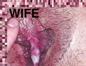 pappa, gravid, fitta-pussy, fru, amatör, hemmagjord, creampie, par, bbw, slyna