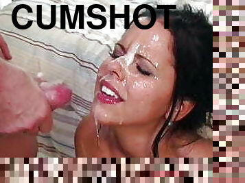 Diamond Kitty Gets Her Face Blasted With Two Huge Cumshots