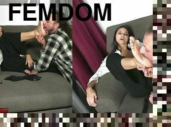 Foot Fetish Leccami i Piedi Sfigato Loser Femdom Foot Domination