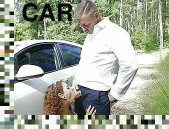 Car breakdown with Cum!