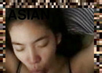 asiatisk, amatör, avsugning, hemmagjord