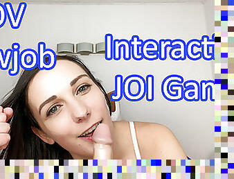 Play for a Blowjob from Clara Dee in Lingerie - JOI Games