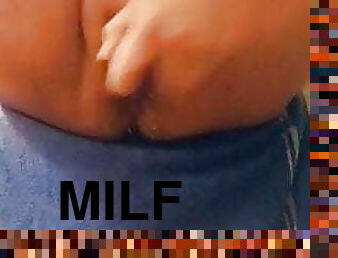 storatuttar, masturbation, kvinnligt-sprut, milf, bbw, knubbig, naturlig, amerikansk