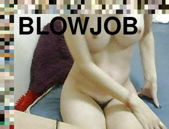 Submissive blowjob