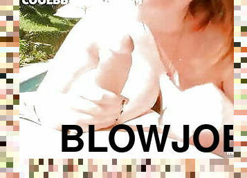 bbw redhead blowjob