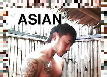 asian hot stud JO his big tool and cumming a lot (53&#039;&#039;)