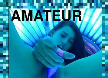 toy play in tanning bed