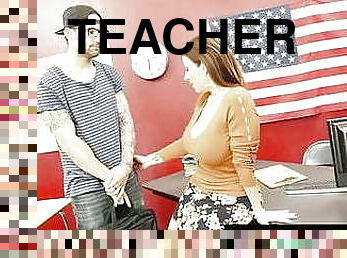 Thick Teacher Sara Jay Banged &amp; Jizzed On By Horny Student!