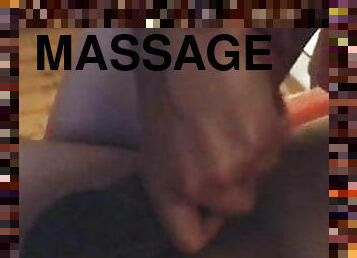 Cock massage with oil