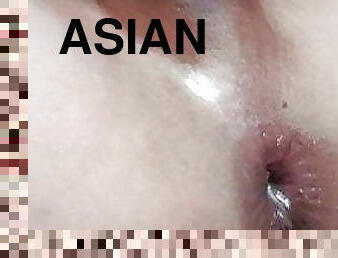 asiatique, amateur, anal, jouet, gay, gode, minet