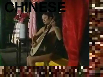 asiático, vintage, belíssimo, chinesa, jardim