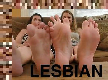 lesbienne, pieds, fétiche
