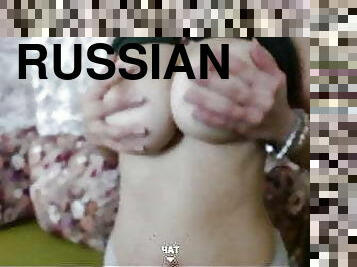 teta-grande, masturbação, russo, mamas