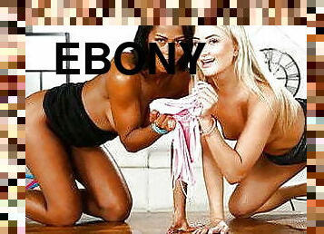 gros-nichons, orgasme, pisser, chatte-pussy, babes, ébène, lesbienne, ados, blonde, seins