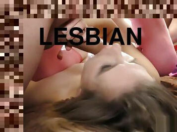 lesbian teens in wild gangbang orgy