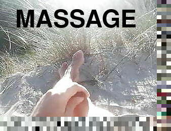 masturbação, gay, massagem, praia