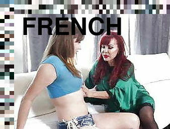 transsexuelle, milf, française, couple, rousse