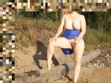 gros-nichons, masturbation, vieux, en-plein-air, public, chatte-pussy, amateur, mature, milf, cam