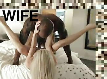 Sexy Blonde Wife Enjoys BBC in Hotel while on vacation
