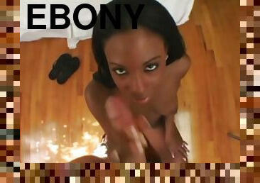 Ebony Babe Takes A Pounding - Amateur District