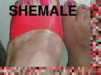 shemale feet cum shoe