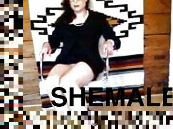 shemale, tranny, ženský-chlapec, ponožky