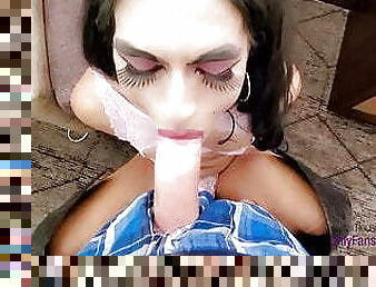 baba, kocaman-huge, travesti, oral-seks, kocaman-yarak, arap, transseksüel, penisin-gırtlağa-kadar-alınması, çift, genç-18