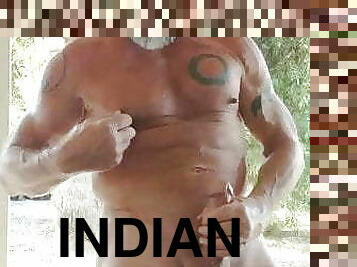 Indian Big cock old man masturbation