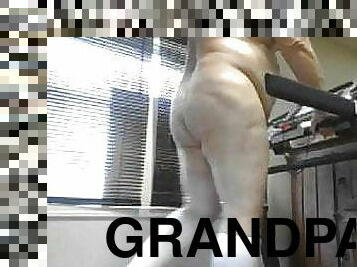 grandpa naked gym