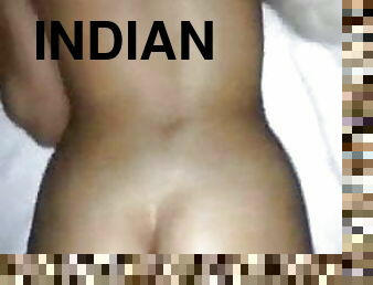 grande, massagem, indiano, engolindo, ejaculação, brutal, trabalho-de-pé