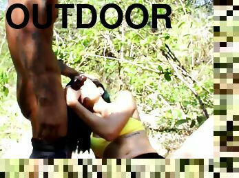 OUTDOOR SEX WHILE MY FRIEND LOOKS AT US