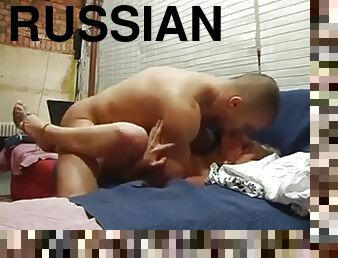 Damn Russian Muscleman Fucks Nice MILF