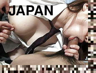 asiatique, gros-nichons, fellation, japonais, pute, naturel, gode, seins