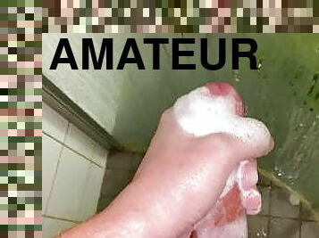 baignade, masturbation, maigre, amateur, ejaculation-sur-le-corps, gay, ejaculation, douche, minet, suédois