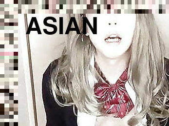 asiatique, masturbation, amateur, anal, jouet, gay, chevauchement, gode