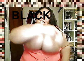 Huge black mama boobs