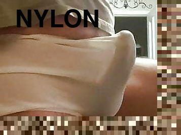 Nylon Masturbation