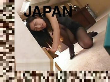 asiatique, secrétaire, amateur, japonais, humiliation