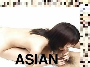 Asian lays back to enjoy the ride