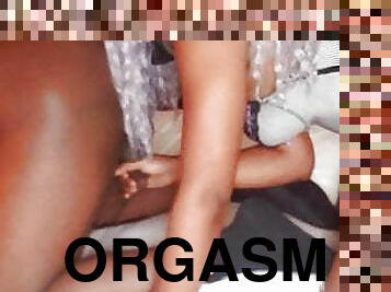 orgasm, fitta-pussy, anal, mörkhyad, milf, avrunkning, svart, fingerknull, underkläder, amerikansk