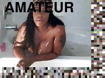 cul, baignade, énorme, amateur, maison, black, belle-femme-ronde, butin, salope, chienne