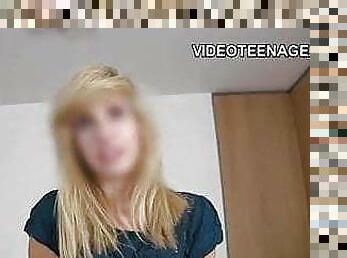 onani, gammel, amatør, teenager, rolleudvælgelse, første-gang, blond, 18-årige, ældre, prøve