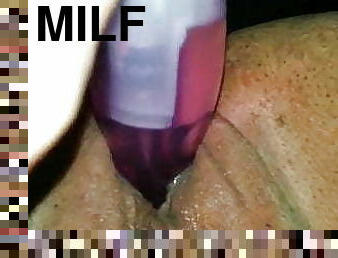 Deep dildo fuck brings MILF to orgasm. ChubbyGusherGal