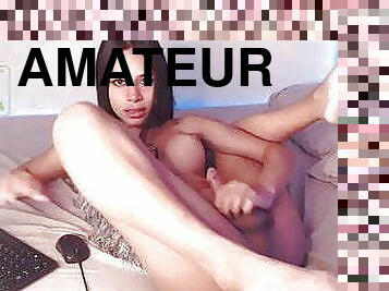 masturbación, transexual, amateur, pies, pajeándose, webcam, pequeñita, a-solas, pequeña, polla