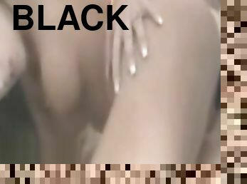 Black dude pumping his beefy cock in her tight pussy