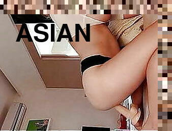 asiatique, gros-nichons, masturbation, mamelons, orgasme, fellation, milf, japonais, pom-pom-girl, chinoise