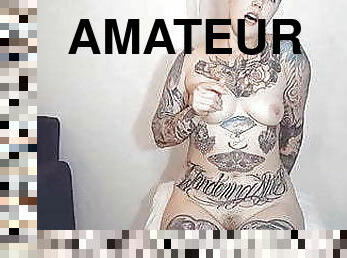 rit, mastrubacija, amaterski, babe, igrača, spletna-kamera, dildo, rjavolaske, tattoo